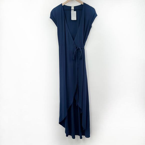 L*Space Goa Dress Wrap Maxi in Midnight Blue Size Small NWT - Picture 2 of 10